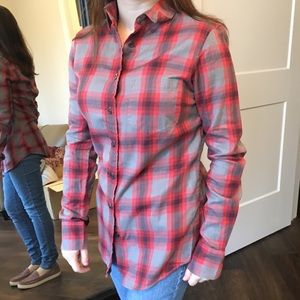 XXS plaid button up